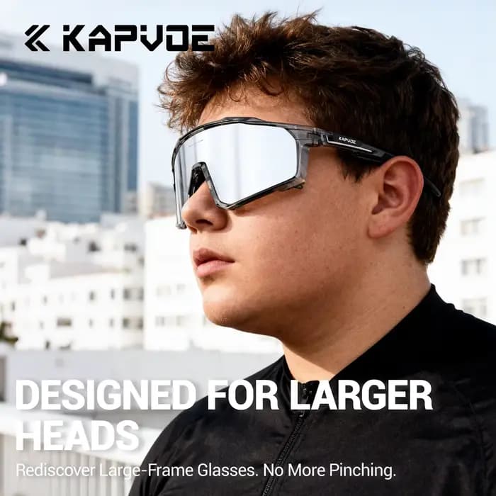 KAPVOE grande taille cyclisme lunettes de soleil lunettes en plein air UV400 sport vtt lunettes vélo