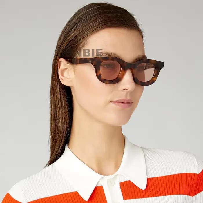 Rhud – lunettes de soleil en acétate pour femmes et hommes, nuances rondes surdimensionnées, Style H