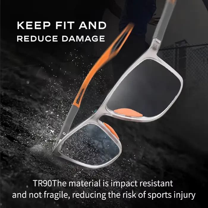 CAPONI sport hommes lunettes TR-90 cadre robuste résistant à l'usure lunettes antidérapantes lumière
