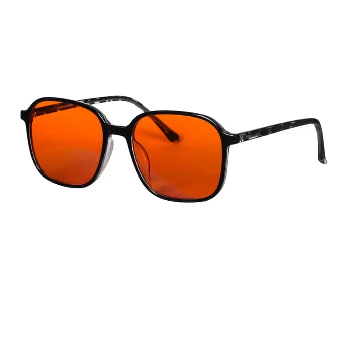 Lunettes de style y2k pour hommes et femmes, verres rouges de forme carrée pour un meilleur sommeil,