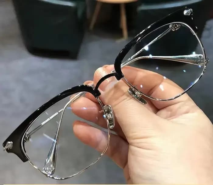 Lunettes de lecture demi-monture en métal pour femmes et hommes, haute définition, Anti-lumière bleu