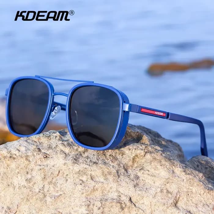 KDEAM lunettes de soleil pour hommes d'affaires formelles polarisées TR90 matériau de haute qualité 