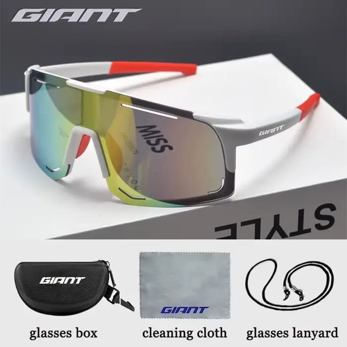 Lunettes de soleil de pêche de cyclisme de qualité professionnelle géante-Protection UV, Anti-ébloui