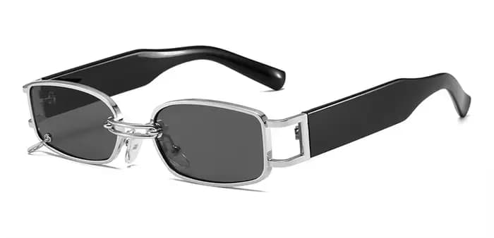 Lunettes de Soleil Punk à la Mode pour Femme, Petit Carré, Design de Marque Rétro, ChimStreet Hip Ho