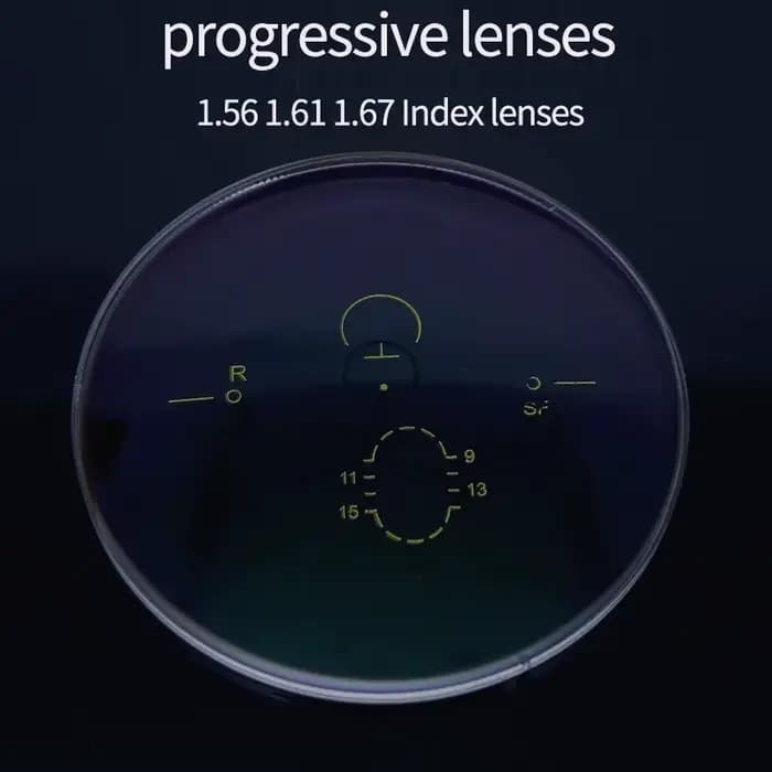 1.56 1.61 1.67 (ajouter + 0.75 ~ + 3.00) lentilles multifocales progressives Prescription lentilles 