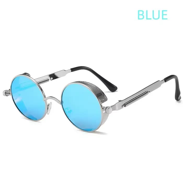 Lunettes de soleil rondes Steampunk pour hommes et femmes, lunettes rétro, modèles européens et jeun