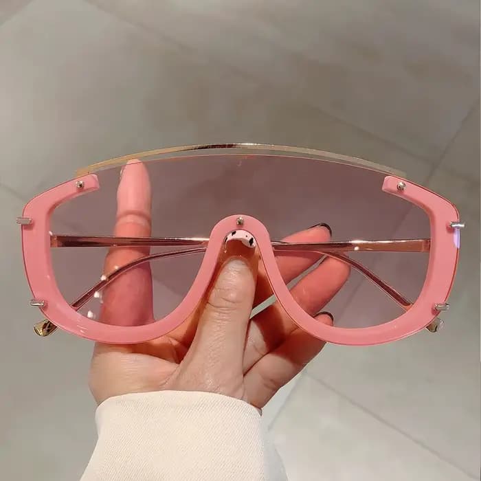Mode léopard femmes lunettes de soleil élégant dégradé Sports de plein air nuances de luxe en métal 