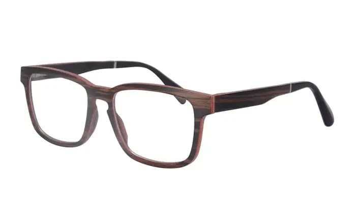 Lunettes pour hommes lunettes en bois naturel ébène zèbre bois lunettes de prescription faites à la 