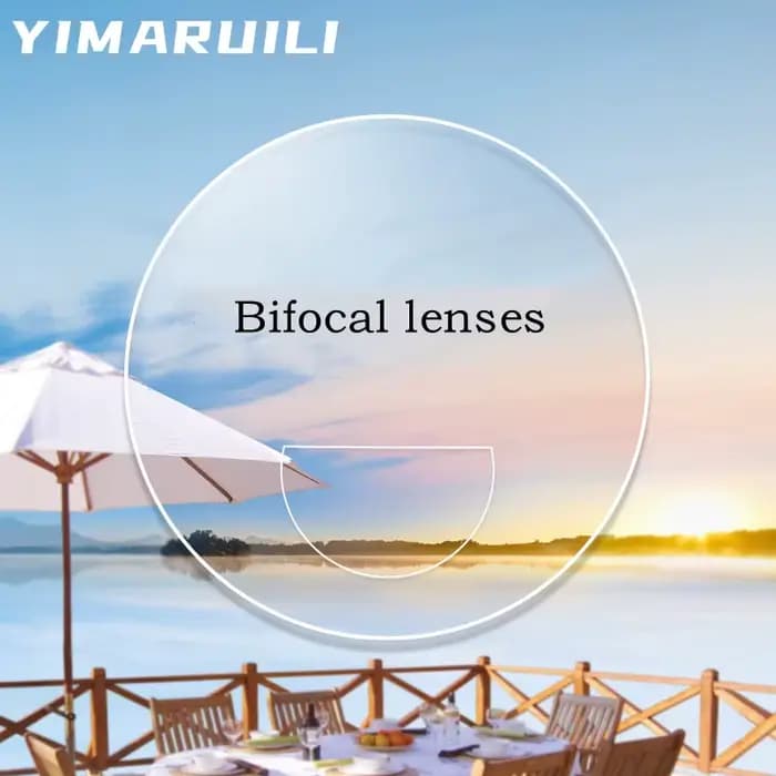 YIMARUILI 1.49 1.56 1.61 lentilles bifocales ressemble loin et près aucune Zone aveugle lentilles de