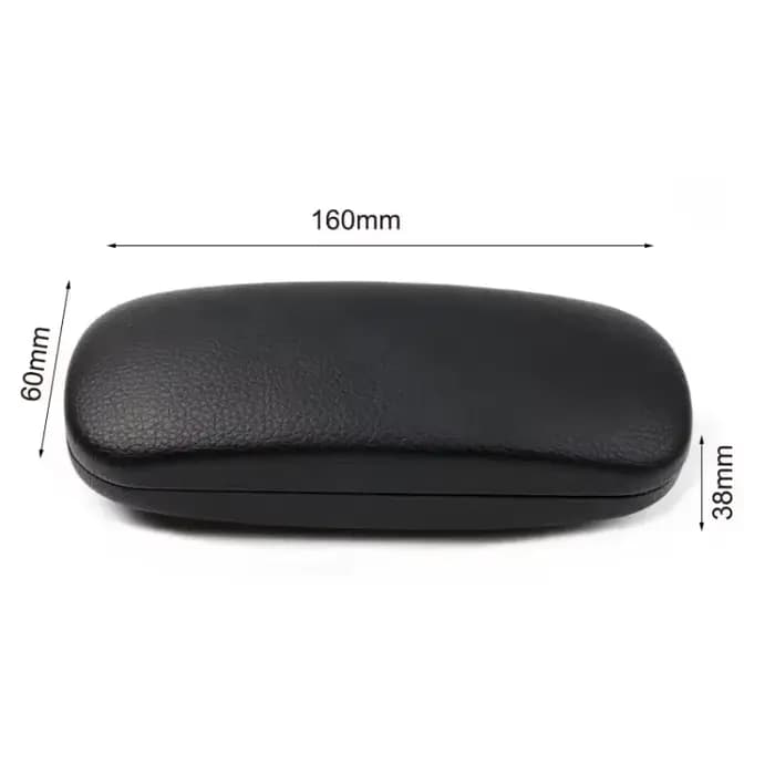 Étui rigide en cuir PU pour lunettes pour hommes et femmes - Étui de protection pour lunettes de lec