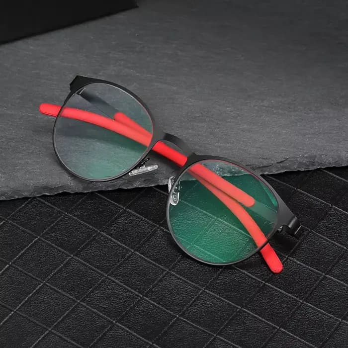 Lunettes photochromiques rétro, monture ronde en alliage, myopie, Protection UV d'extérieur, dioptri
