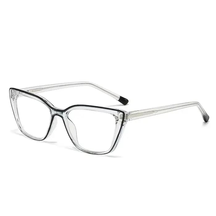 Monture de lunettes transparente Lunettes de lecture pour femmes Lentilles optiques avec ordonnance 