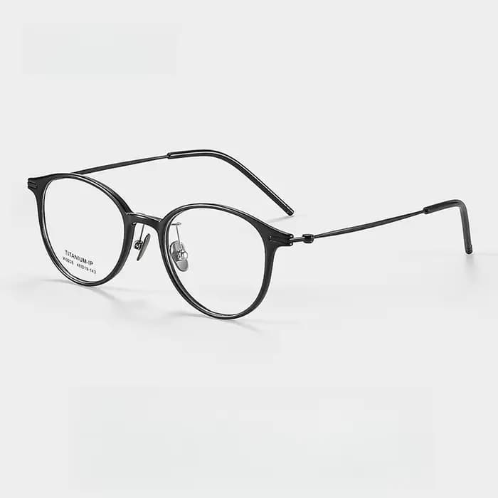 TFTB nouveau rétro rond TR90 pur titane hommes et femmes lunettes Ultra-léger Flexible optique Presc