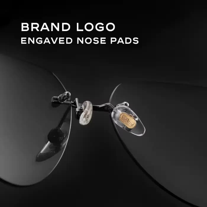 CAPONI lunettes de soleil sans monture pour hommes polarisées photochromiques UV400 lunettes de sole