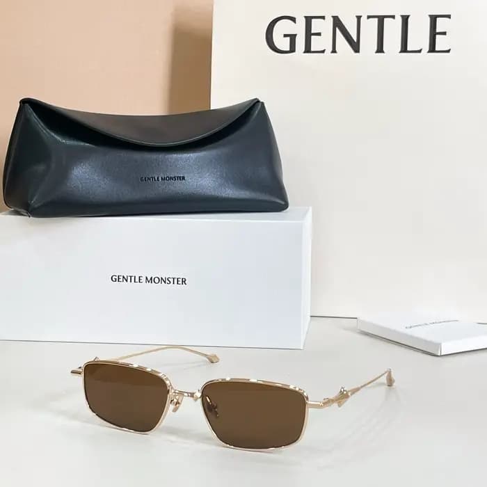 GENTLE MONSTER SAGA Lunettes de soleil à monture en alliage, style urbain, marque de créateur popula