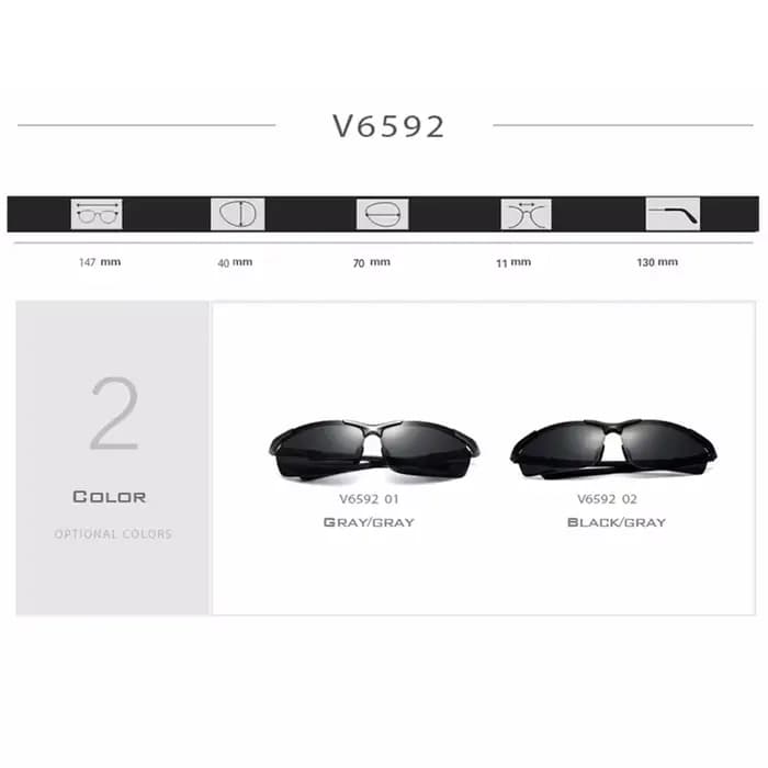 VEITHDIA – lunettes de soleil polarisées UV400 en aluminium magnésium pour homme, cyclisme, sport, p
