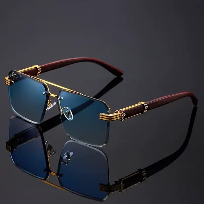 Lunettes de soleil rectangulaires à Double faisceau pour hommes et femmes, verres de soleil carrés s