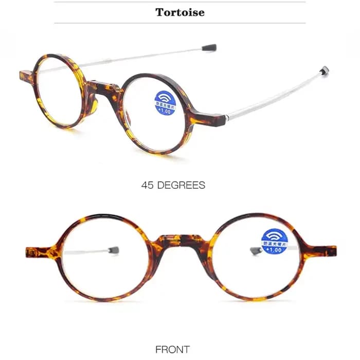 May Flower lunettes de lecture pliables lentilles HD lunettes à monture ronde mâle Anti lumière bleu