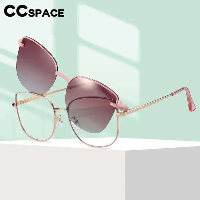 Lunettes de soleil polarisées à Clip magnétique, charnière à ressort en métal, monture de lunettes o