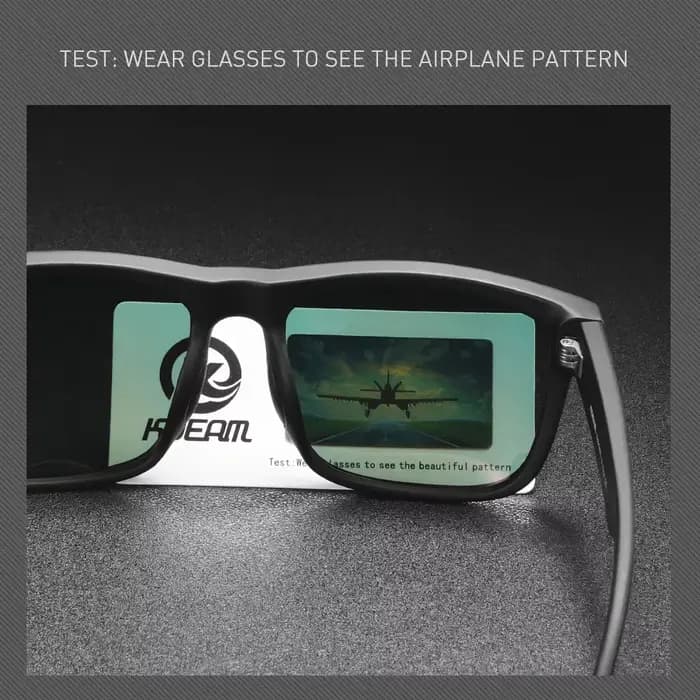 Nouvelles Lunettes de Soleil Polarisées KDEAM 2025 pour Hommes, Monture Blanche, Protection UV400, V