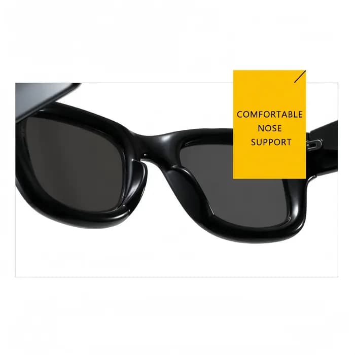 Lunettes de soleil carrées de style coréen pour hommes et femmes, nouveau modèle pour visages ronds,