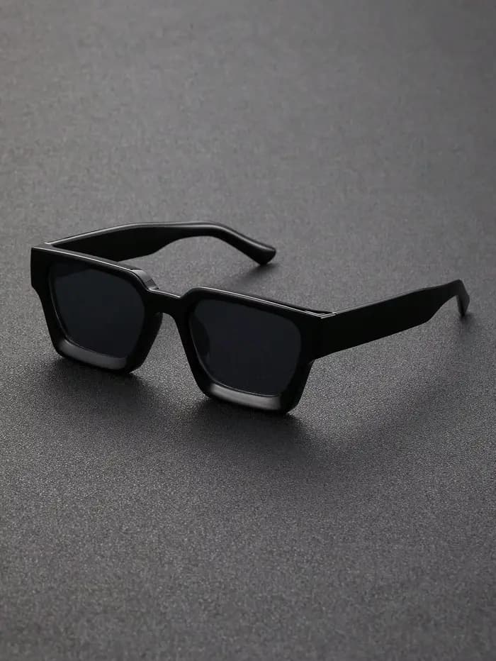 1/2 PC S classique mode carré cadre en plastique femmes lunettes de soleil pour hommes vie quotidien