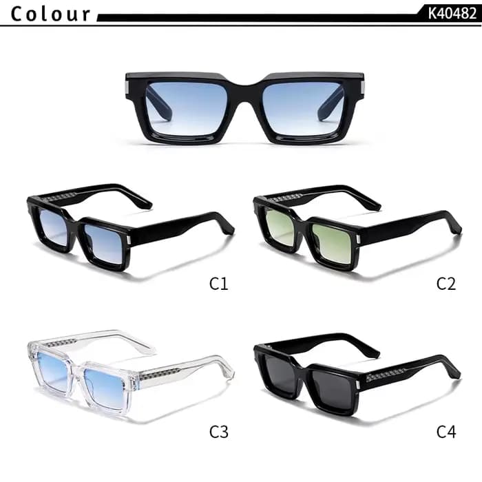 HBK Punk Vintage carré hommes lunettes de soleil marque Design petit cadre lunettes de soleil fête v