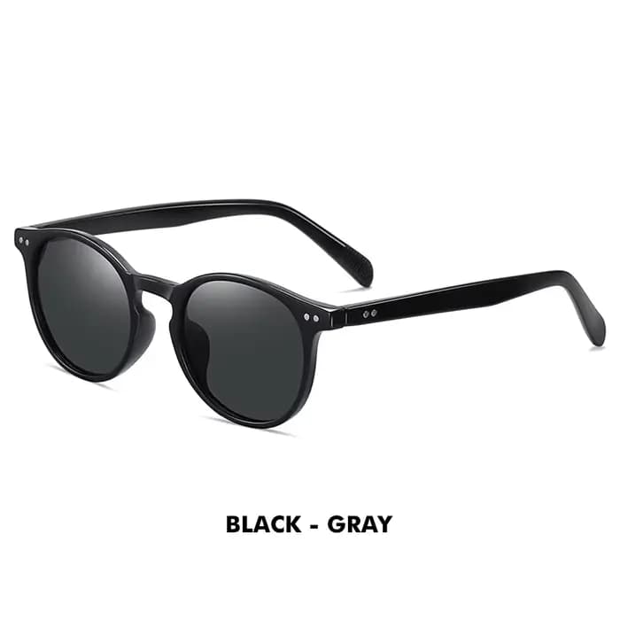 LIOUMO – Lunettes de soleil rondes polarisées pour hommes et femmes, classiques, rétro, pour conduir