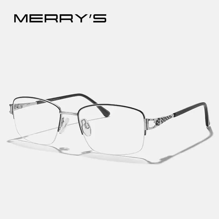 MERRYS-Lunettes de vue rétro pour femmes, classiques, demi-monture nar, à la mode, pour myopie, S229