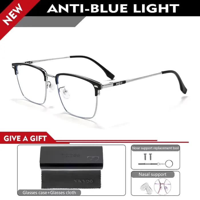 VKYEE – lunettes Anti-lumière bleue pour hommes, nouveau Design carré géométrique Simple, personnali