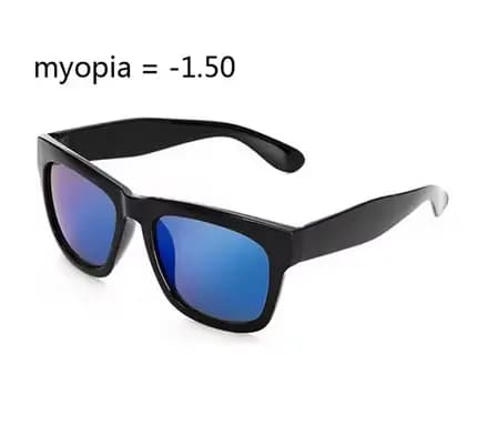 Prescription-1.0 -1.5 -2.0 -2.5 -3.0 -3.5 -4.0 Lunettes de soleil carrées à la mode pour hommes et f