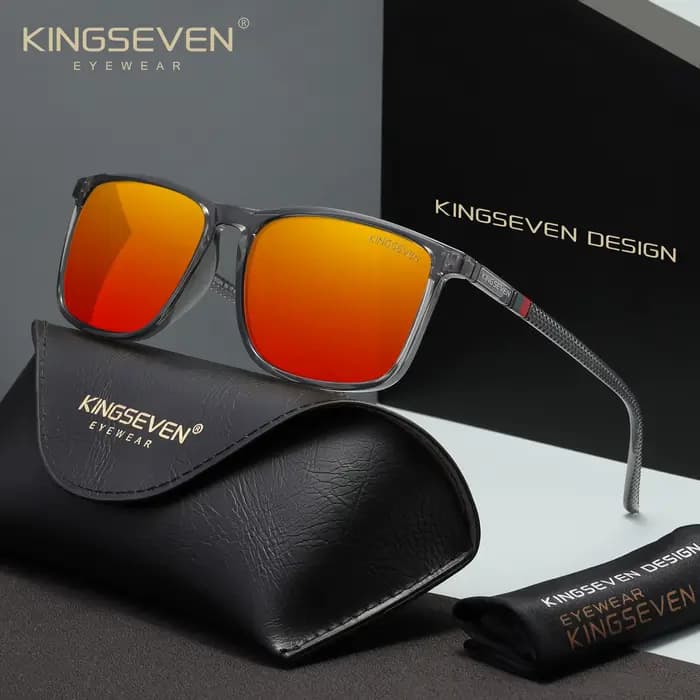 KINGSEVEN mode polarisé hommes femmes lunettes de soleil UV400 protéger Casaul Rectangle lunettes de