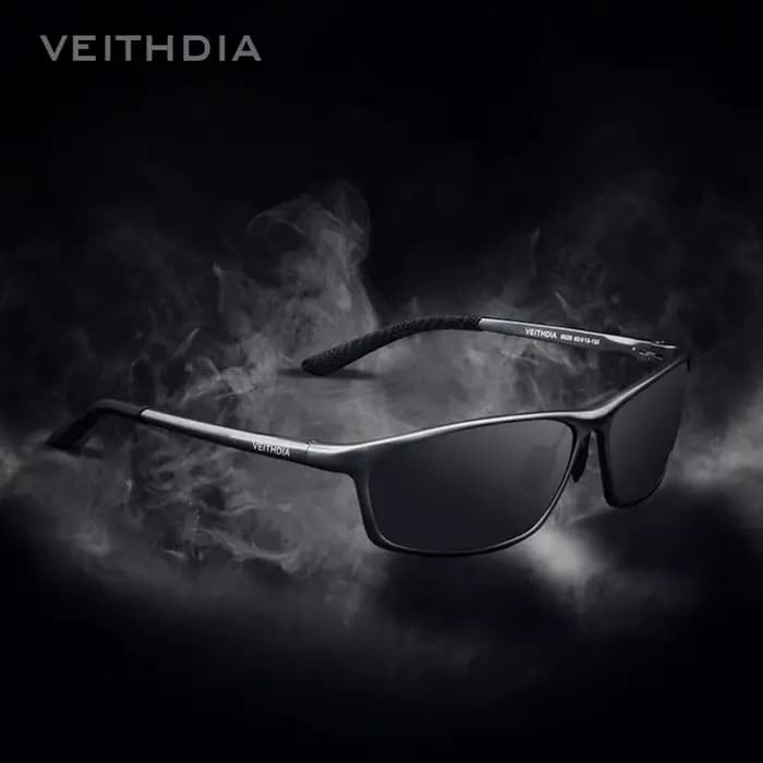 VEITHDIA lunettes de soleil en aluminium hommes polarisées UV400 lentille Sport en plein air conduit