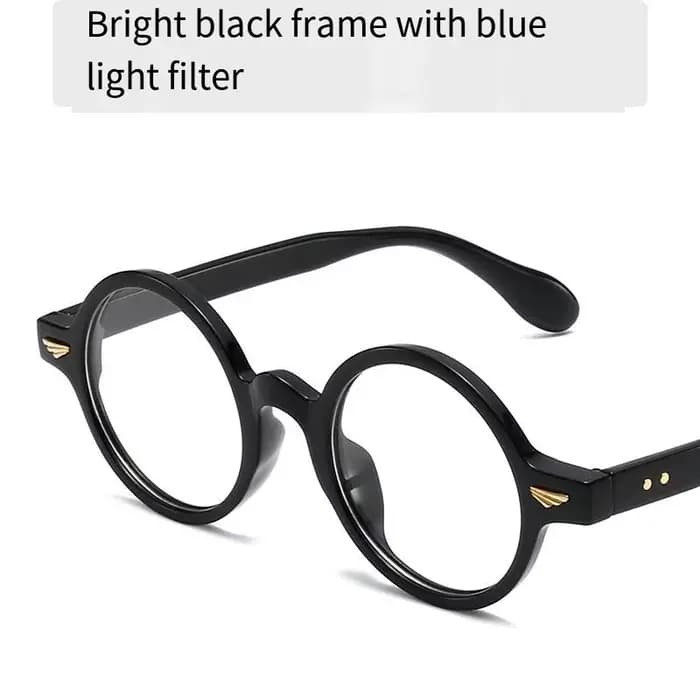 Monture de lunettes rondes de haute qualité pour hommes et femmes, ultralégères, Anti-lumière bleue,