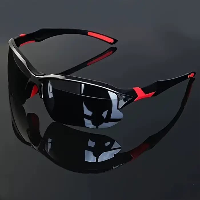 Des lunettes de soleil semi-cerclées élégantes pour hommes, idéales pour la conduite, le cyclisme, l