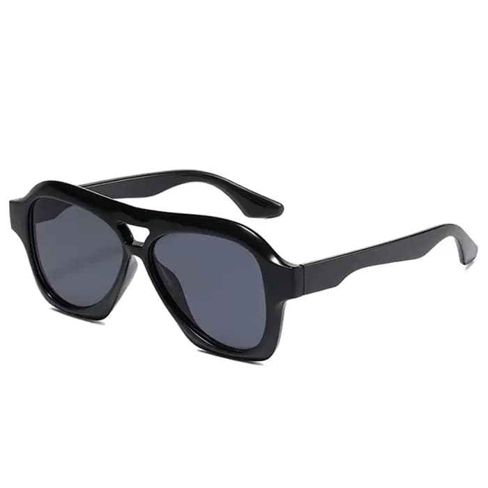 SHAUNA-Lunettes de soleil rétro à double pont pour hommes et femmes, lunettes de soleil respirantes 