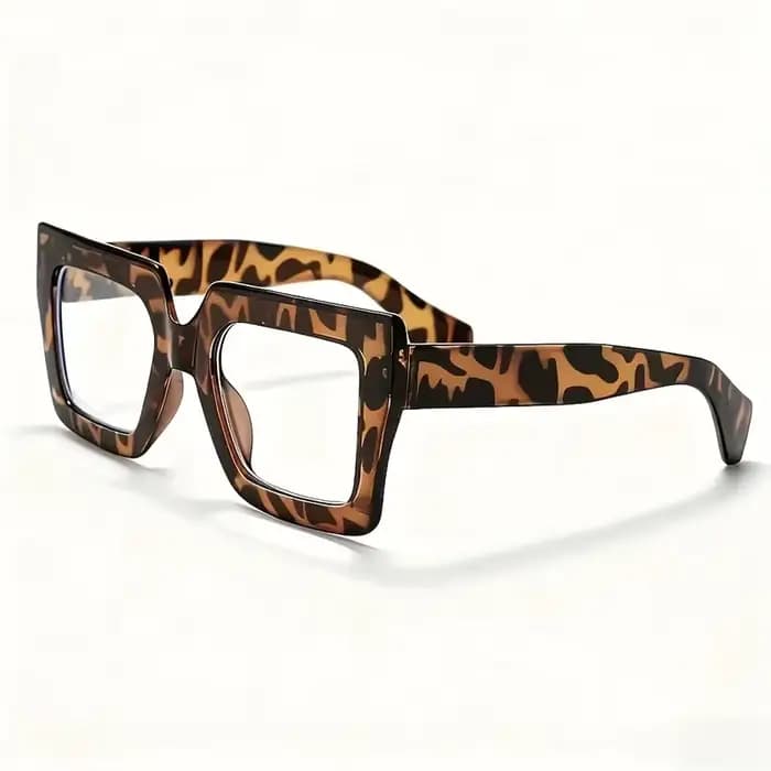 Lunettes à monture rectangulaire surdimensionnée de Style européen et américain, 1 pièce, lunettes e