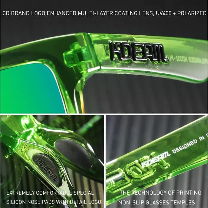 KDEAM-Lunettes de soleil polarisées photochromiques pour hommes, lunettes de vision nocturne, grande