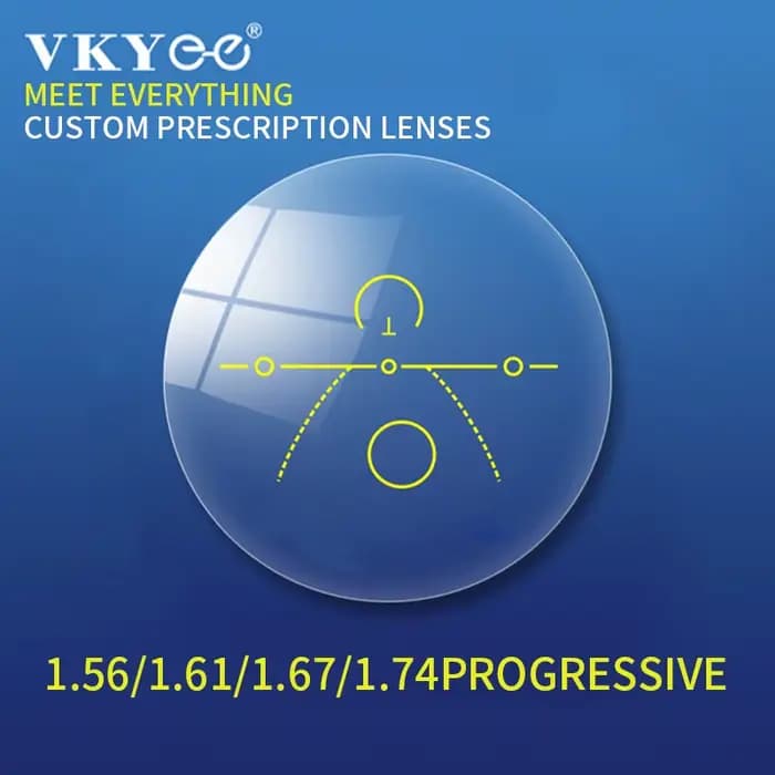 CAIDERONI CR39 lentilles optiques 1.56/1.61/1.67/1.74 lentilles de Prescription personnalisées profe