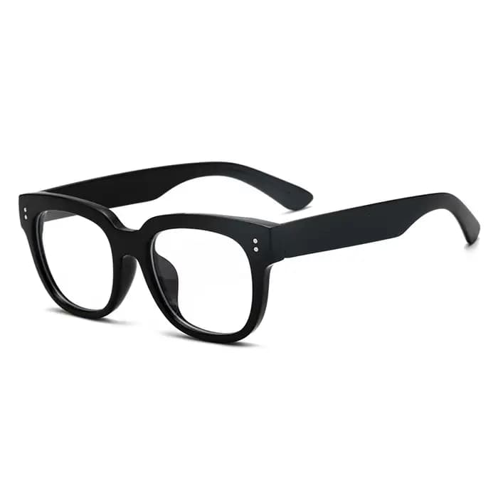 Lunettes à rivets rectangulaires rétro pour hommes et femmes, lunettes anti-lumière bleue, lunettes 