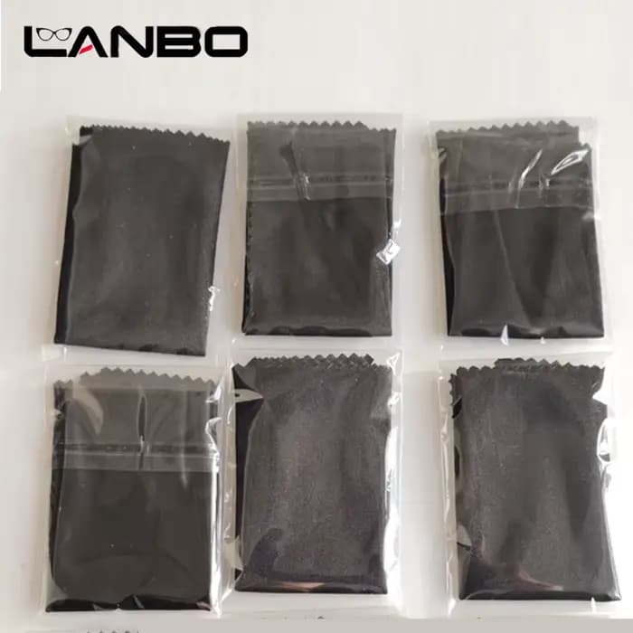 Lingettes plumeau en microcarence pour lunettes de soleil et lunettes, emballage individuel, vêtemen