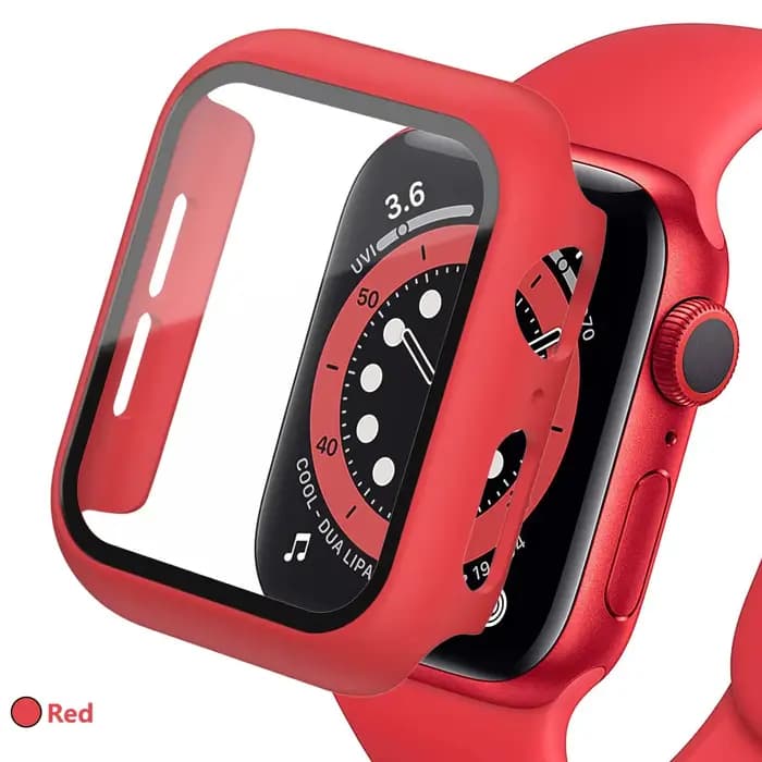Verre trempé + couvercle pour boîtier de montre Apple Ultra accessoires SE 3 4 5 6 7 8 étui de prote
