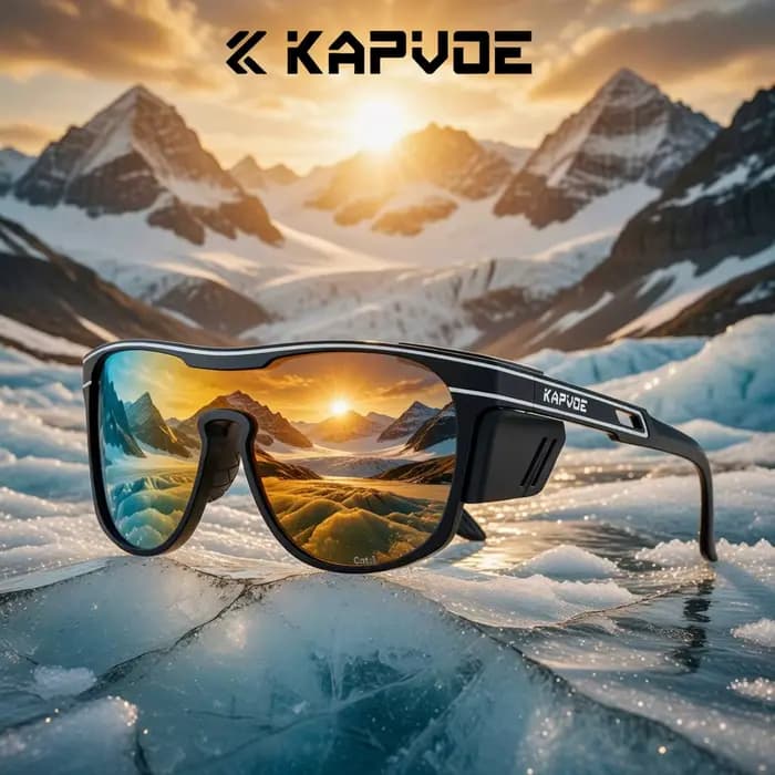 Nouvelles lunettes de soleil Kapvoe pour hommes, lunettes de cyclisme photochromiques, lunettes de r