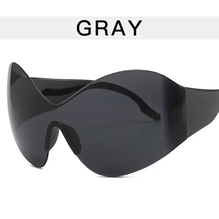 Lunettes de soleil de style punk Y2K pour hommes et femmes, lunettes de soleil de vélo cool, lunette