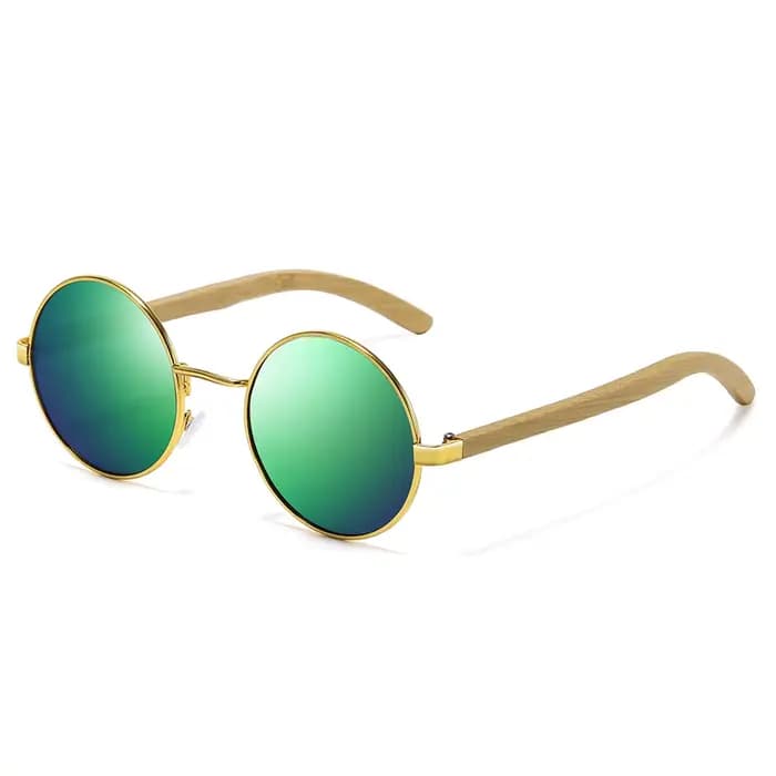 Lunettes de soleil rondes GM pour hommes et femmes, lunettes de soleil en bambou tendance avec montu