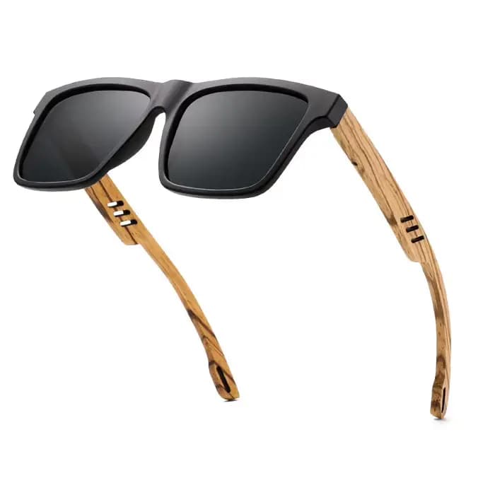 HU WOOD nouvelles lunettes de soleil carrées de haute qualité pour hommes polarisées UV400 mode lune