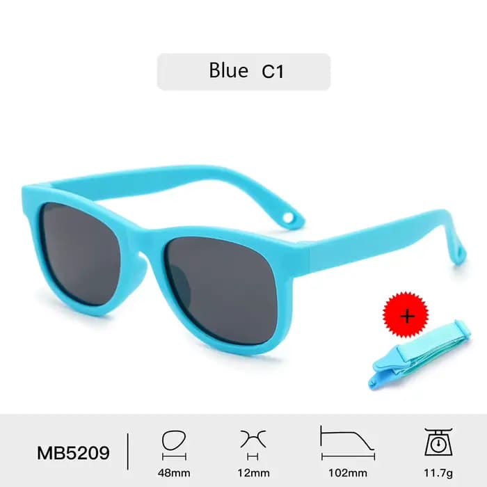 Lunettes de soleil pour enfants pour garçons et filles, lunettes de soleil polarisées flexibles et p