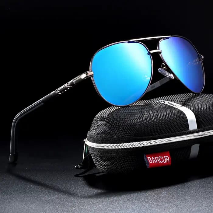 BARCUR mode lunettes Style chaud hommes lunettes de soleil polarisées UV400 Protection conduite lune