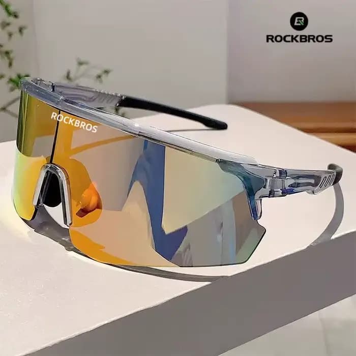 Lunettes de sport colorées et résistantes au vent ROCKBROS tout-en-un, lunettes de soleil anti-éblou