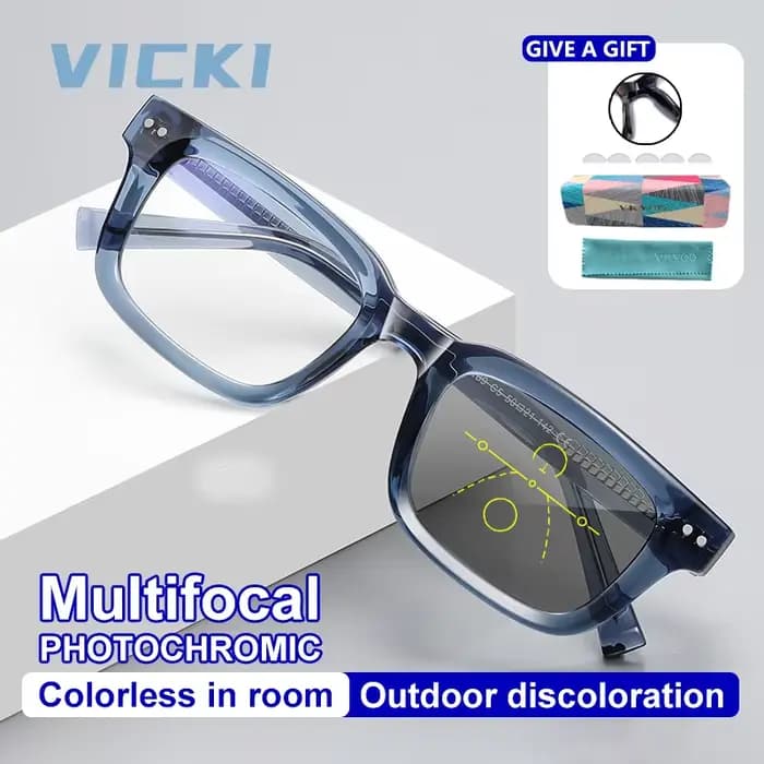 VICKI – lunettes de lecture multifocales progressives pour hommes, Anti-lumière bleue, pour myopie, 
